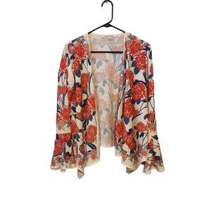 Jealous Tomato Cardigan Top S Floral Boho Peasant Garden Party Festival Preppy